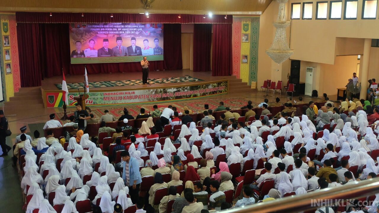 Kompak Perangi Narkoba, Pemuda BNN, Granat dan GANN Inhil Gelar Peringatan HANI 2017