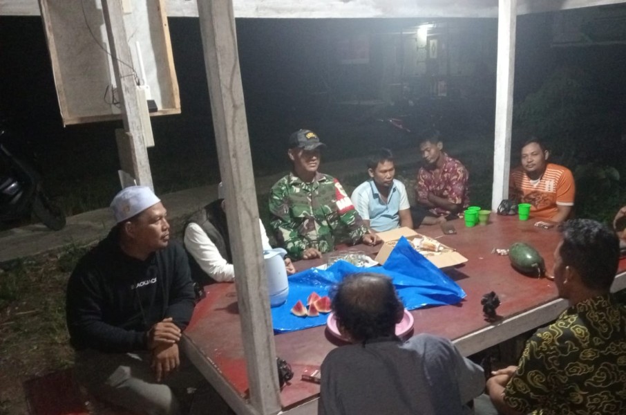 Pemdes Sungai Intan Gelar Patroli Poskamling, Ciptakan Keamanan dan Ketertiban di Bulan Ramadhan
