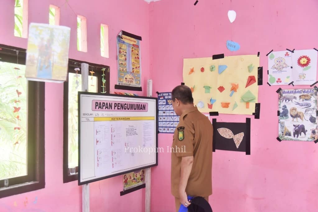 Wabup Inhil H.Syamsuddin Uti Tinjau Paud Al-Hikmah