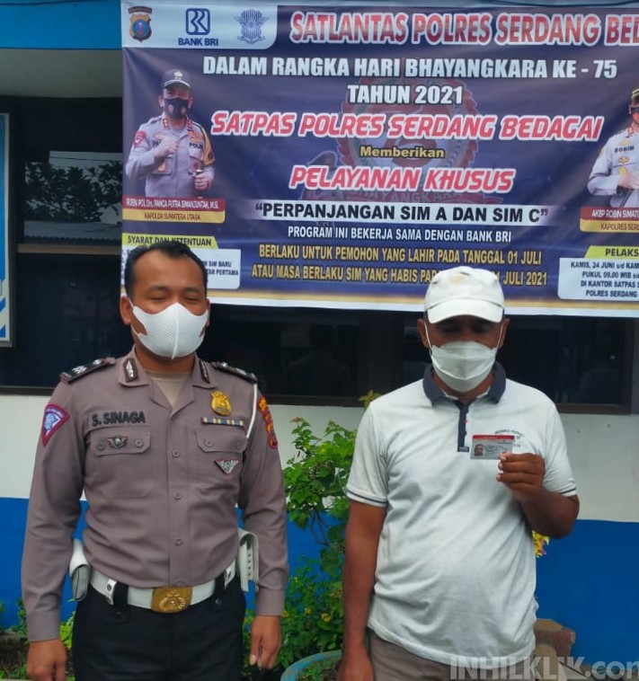 Bagi Masyarakat Sergai yang Lahir 01 Juli Perpanjangan SIM Gratis