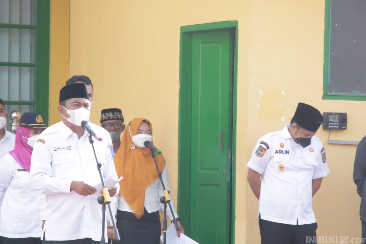 Bupati Sergai Inspektur Upacara Deklarasi Damai Pilkades Serentak Tahun 2022