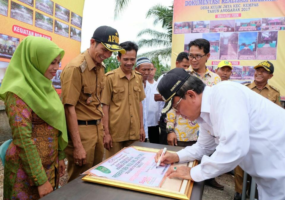 Wardan: Saya Harap Seluruh Desa di Inhil Menjadi Desa Maju