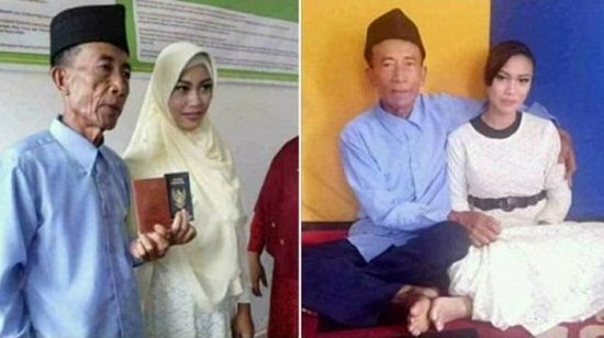 Lajang 60 Tahun yang Berhasil Nikahi Gadis Berusia 17 Tahun Warganet Heboh
