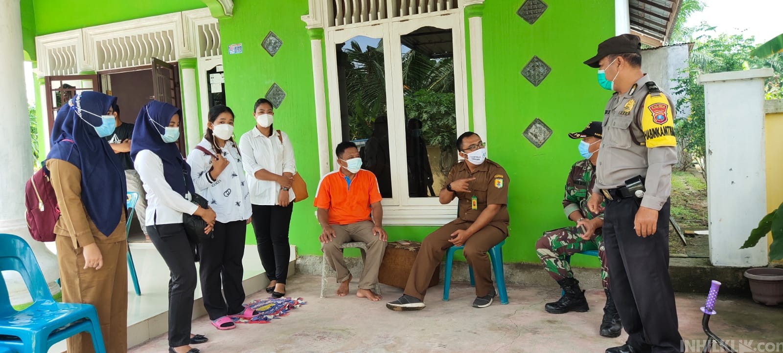 Polsek Firdaus Lakukan Tracing Terhadap Kontak Erat Warga Terkonfirmasi Covid-19