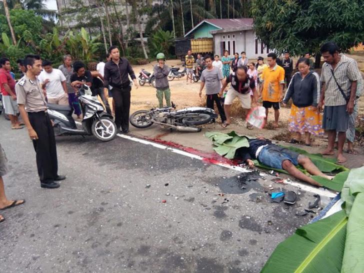 Tewas Mengenaskan, Pemuda Di Kuala Cenaku Jadi Korban Tabrak Lari
