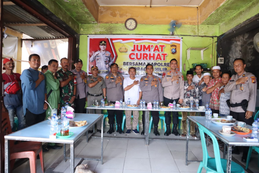 Jumat Curhat Polres Inhil, Masyarakat Tembilahan Kota Laporkan Ada Oknum Pedagang Jual Tuak