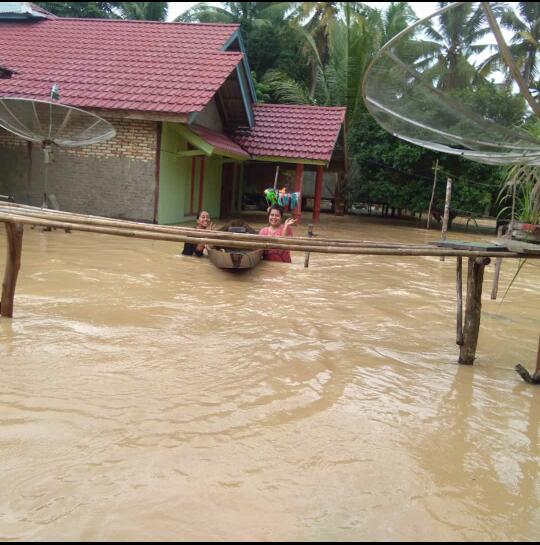 Diguyur Hujan, 5 Desa di Inhu Terendam Banjir