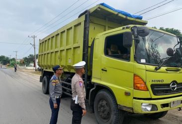 Dua Hari Razia, 114 Truk di Kuansing Kena Tilang
