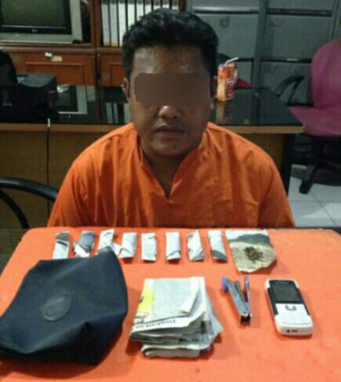 Pedagang Ganja Berhasil Dibekuk Polres Inhil