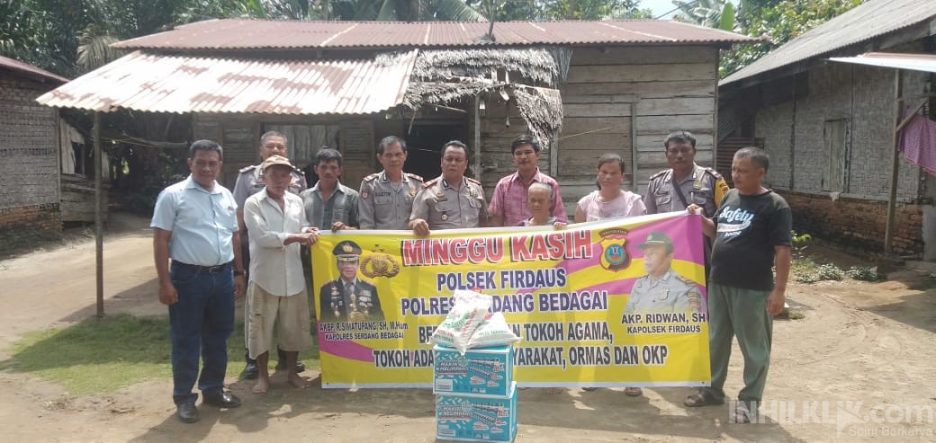Polsek Firdaus Sambangi Warga Kurang Mampu