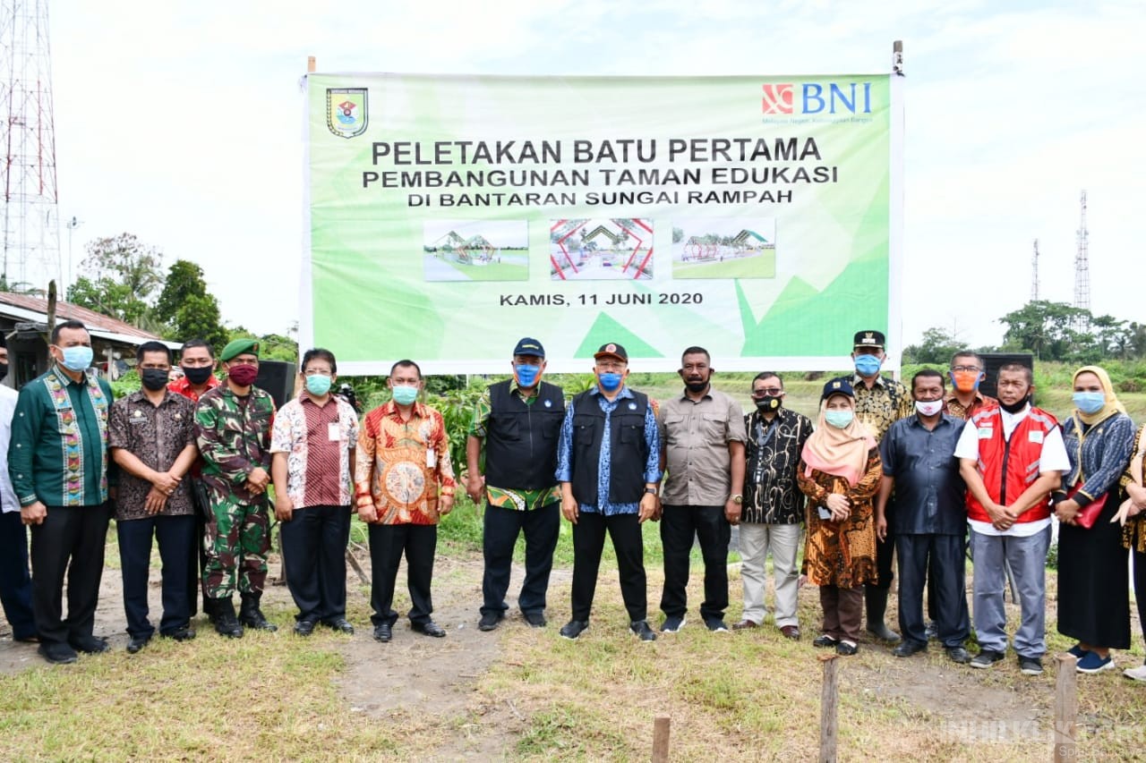 Peletakan Batu Pertama Pembangunan Taman Edukasi Dinas Pendidikan Kabupaten Sergai