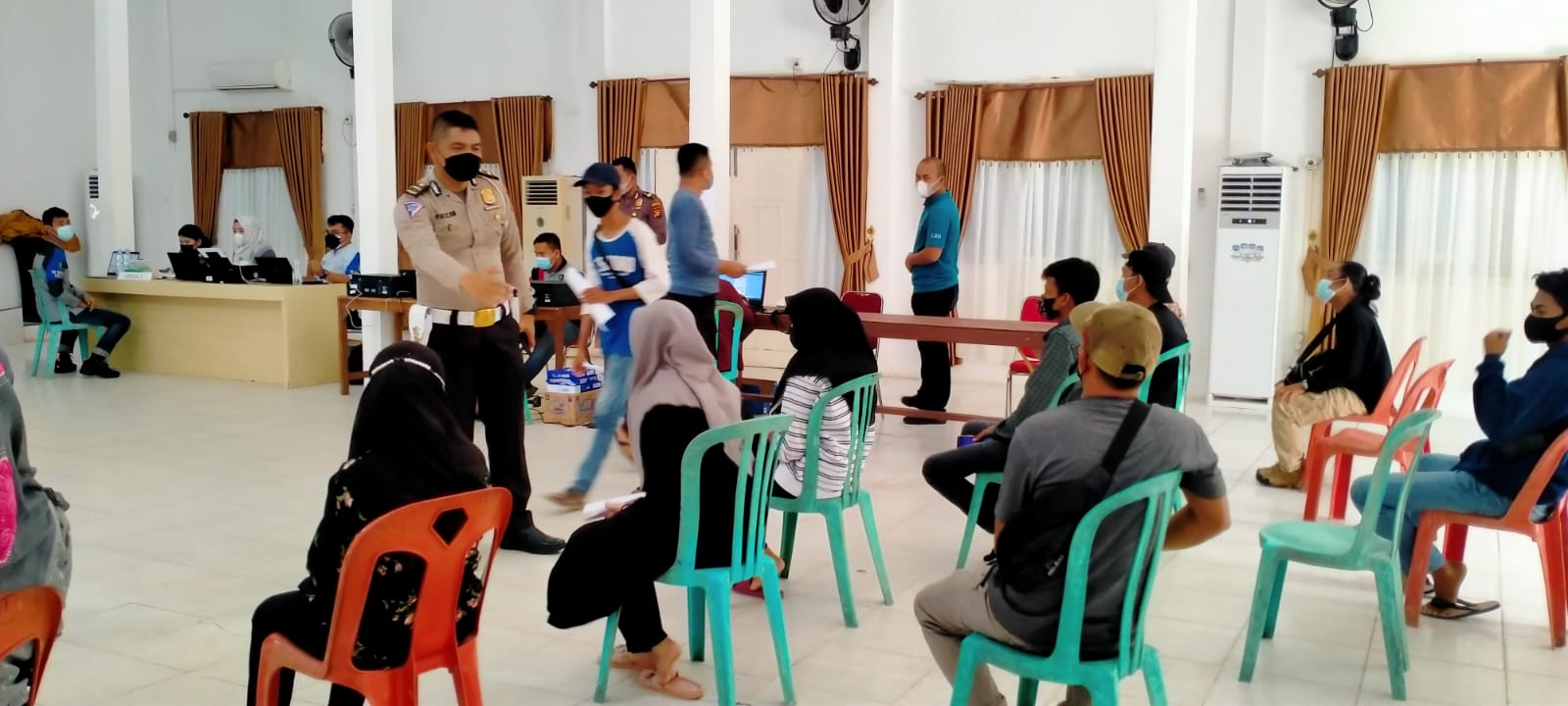 Gandeng IWO, Polres Inhil Kembali Gelar Vaksinasi Massal