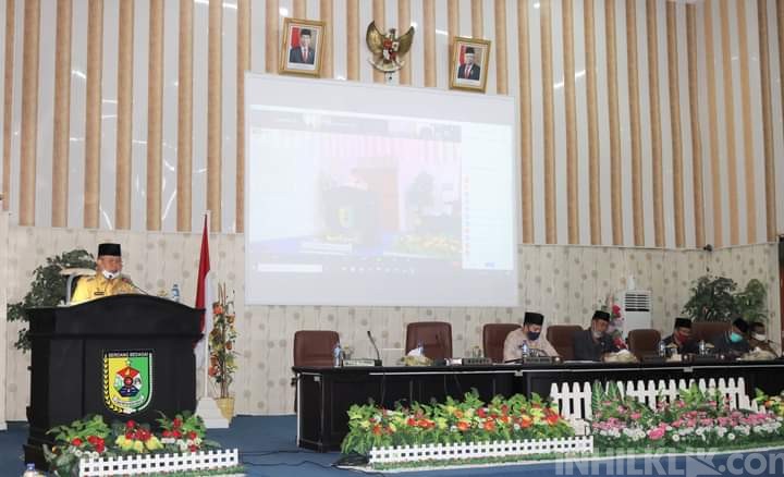 Bupati Soekirman Sampaikan Nota Pengantar Ranperda P-APBD TA 2020