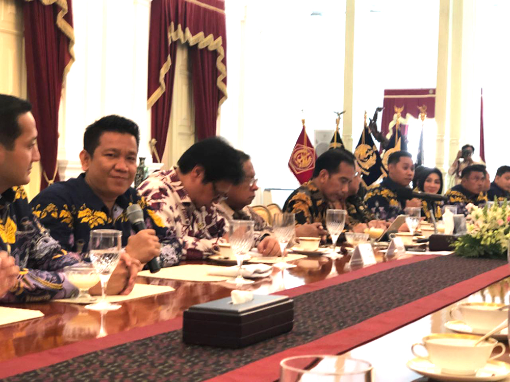 Bertemu Jokowi, HIPMI Minta Dilibatkan dalam Proyek Infrastruktur Daerah