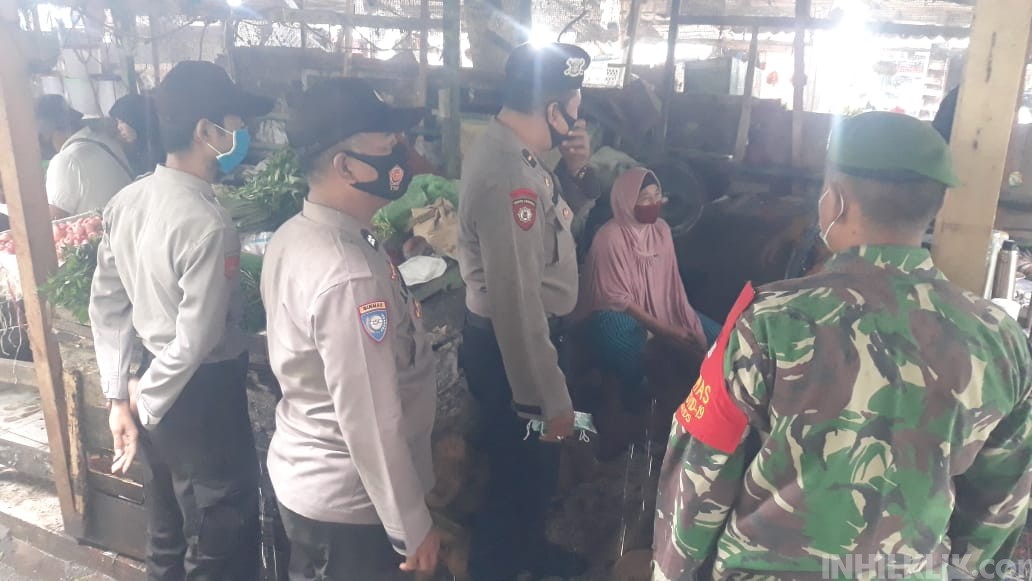 Team Gempur Covid - 19 Polres Sergai Giat Ops Yustisi di Wilayah Hukum Polsek Tanjung Beringin