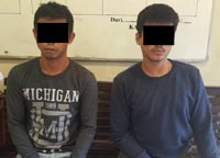 Dua Pemuda Diringkus Polisi Setelah Ketahuan Simpan Sabu Didalam Helm