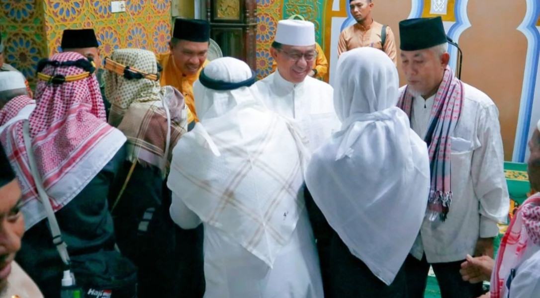 Bupati Sambut Kepulangan Jamaah Haji Inhil