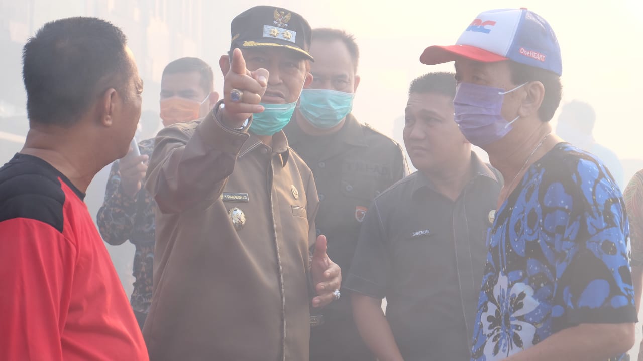 Pasca Kebakaran Pasar Terapung, Wabup Inhil Segera Lakukan Rapat
