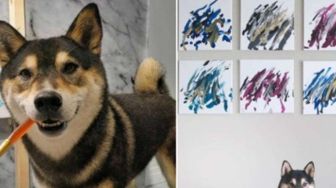 Hasil Lukisan Anjing Ini Dijual Online Segini Harganya