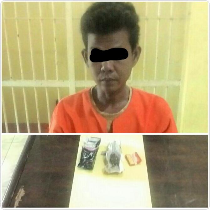Polisi Tangkap Pedagang Bakso Penilik Ganja
