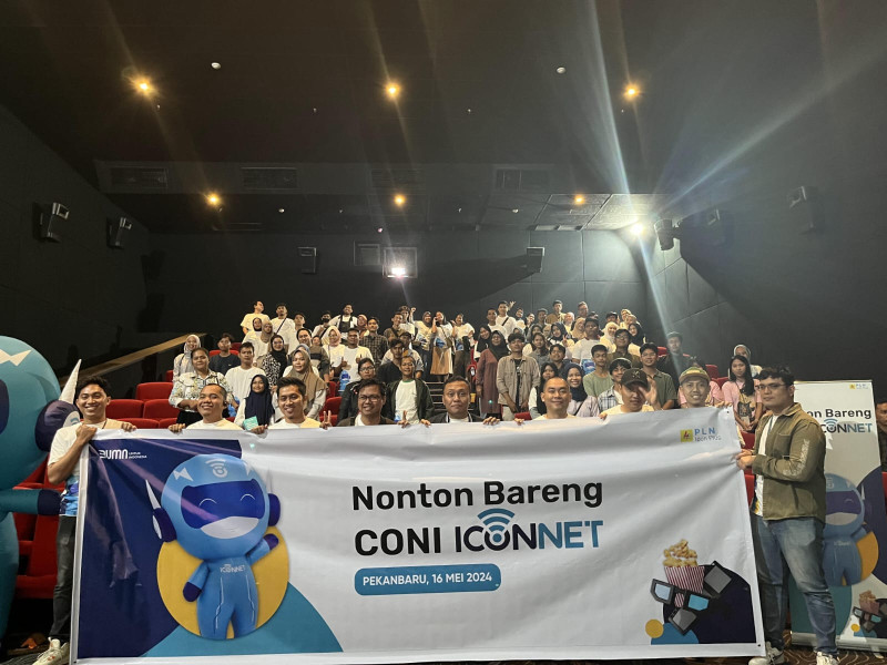 Apresiasi Pelanggan Setia, PLN Icon Plus Sumbagteng Gelar Nobar CONI Iconnet