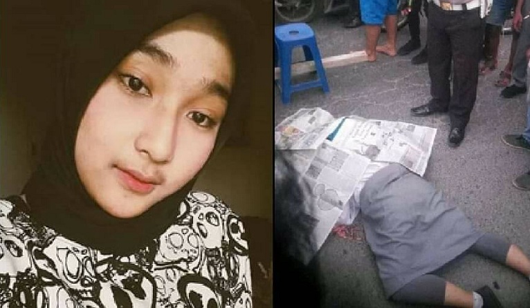 Elakan Tabrakan dengan Sepeda Motor, Siswi CAntik ini Tewas Mengenaskan Dilindas Truk