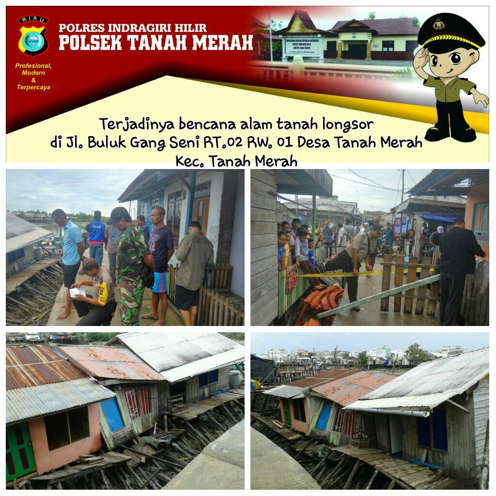Tanah Merah Kembali di Kejutkan Dengan Tanah Longsor, 3 Rumah Rusak