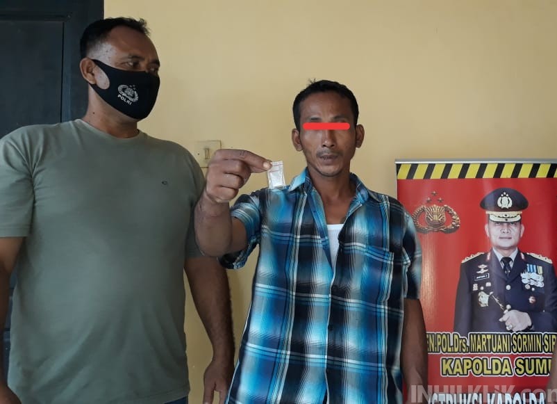 Polsek Perbaungan Tangkap Hendra Saat Mau Transaksi Sabu