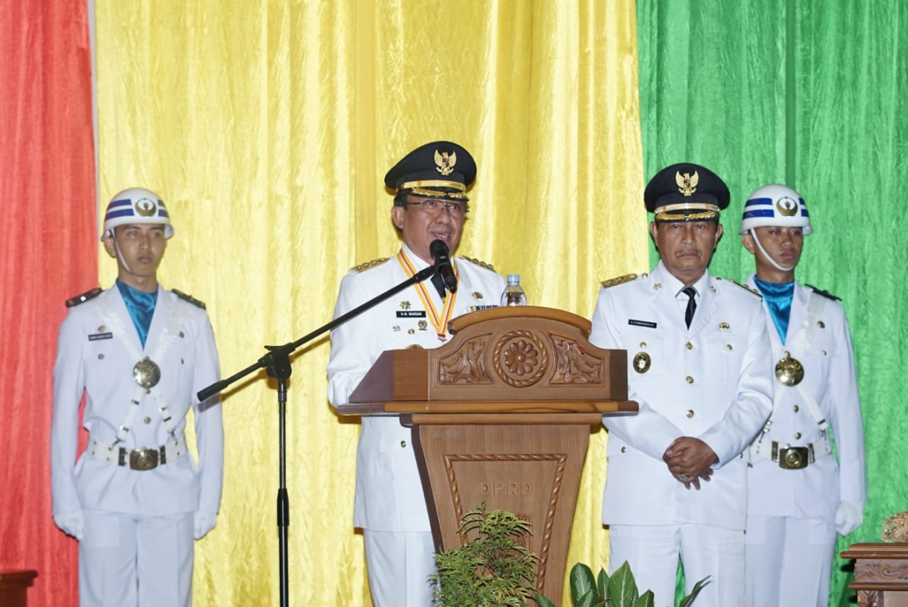 Bupati Dan Wakil Bupati Inhil Sampaikan Visi Misi Pembangunan Periode 2018-2023