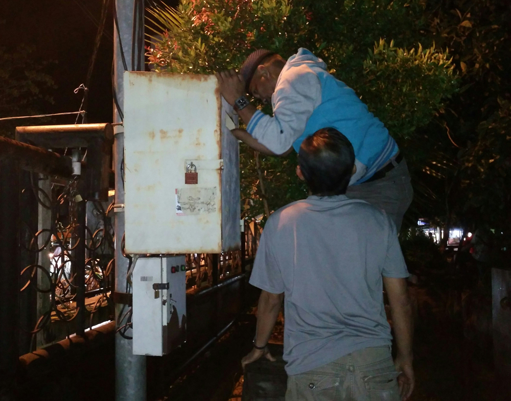 Lampu di Tiga Taman Kota Tembilahan Padam Total