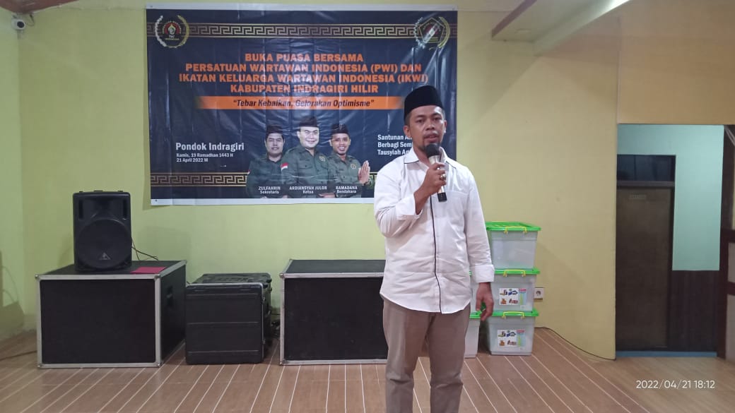 Ustad Junaidi: Semoga Kerjasama Baznas dan PWI Inhil Terus Berlanjut