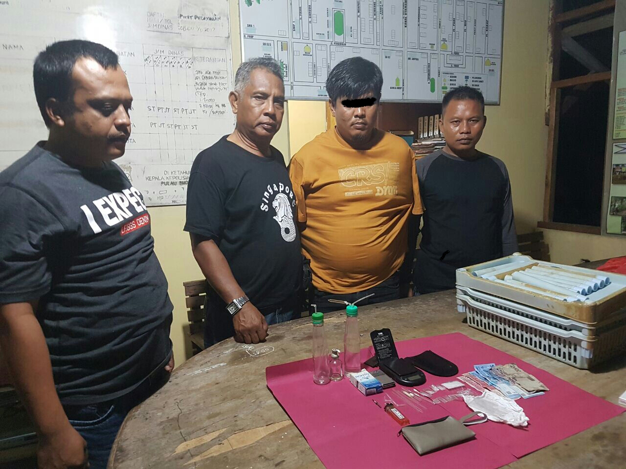 Miliki Narkoba, Buruh di Inhil Dibekuk Polisi