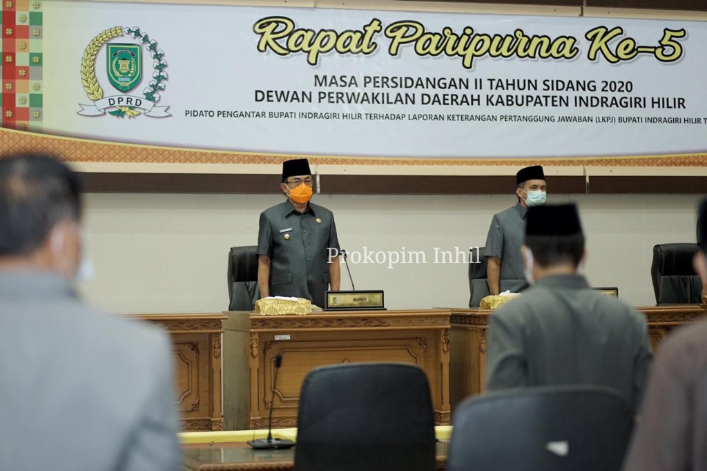 Bupati HM Wardan Paparkan Penghargaan dan Prestasi Inhil pada LKPJ tahun 2019