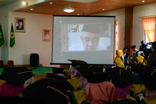 Gubernur Riau Video Call Masyarakat Inhil