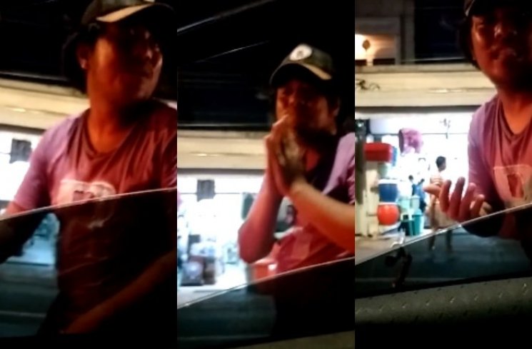 Minta Uang dengan Pengendara, Pengemis Ini Kena Batunya