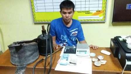Penadah Emas Asal Sumbar Diamankan Polres Kuansing