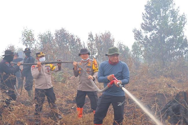 Polda Riau Tetapkan 7 Tersangka Karhutla, Luas Lahan Terbakar 1.500 Hektare