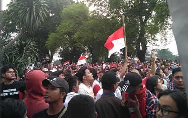 Pendukung Ahok Pulang setelah Dengar Pesan Djarot