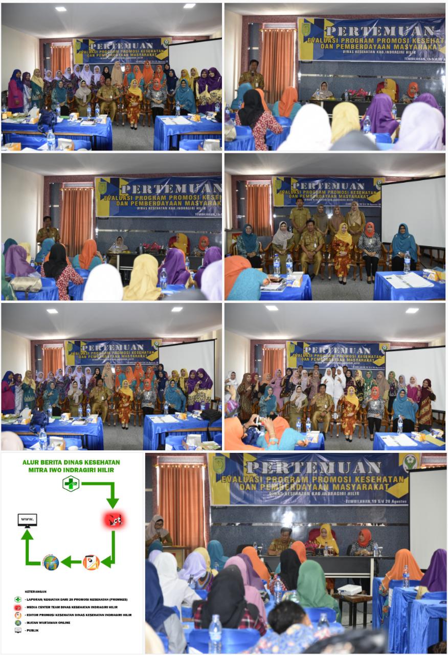 Gelar Pertemuan, Dinkes Inhil Evaluasi Program Promkes dan Pemberdayaan Masyarakat