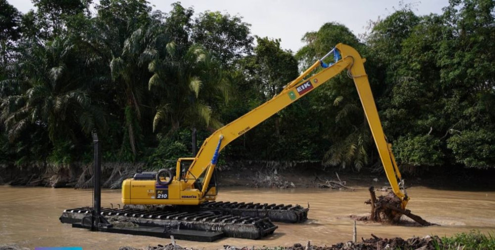 Tahun Ini, Normalisasi Sungai Sail Pekanbaru Terus Bergerak