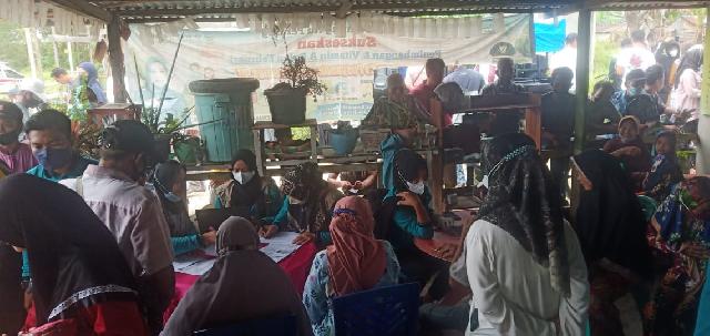 Puskesmas Pengalihan Keritang Gelar Vaksinasi di Dua Desa