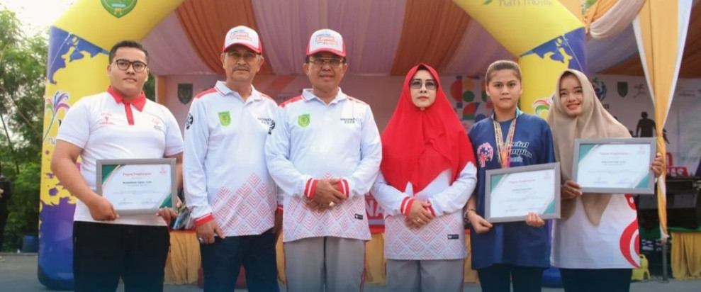 Pemkab Inhil Apresiasi Atlet Solna Pada Puncak Peringatan Haornas 2023
