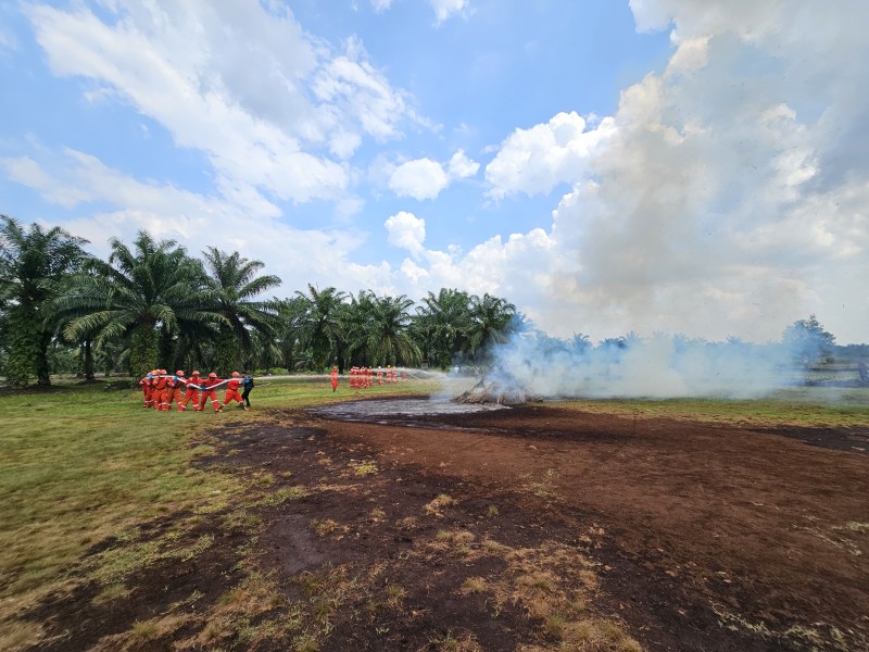 PT Guntung Idamannusa Gelar Sosialisasi dan Pelatihan Pencegahan dan Penanggulangan Karlahutbun