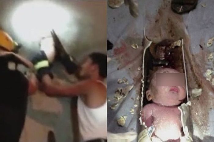 Seorang Bayi Ditemukan dalam Pipa Toilet dan Berhasil Bertahan Hidup