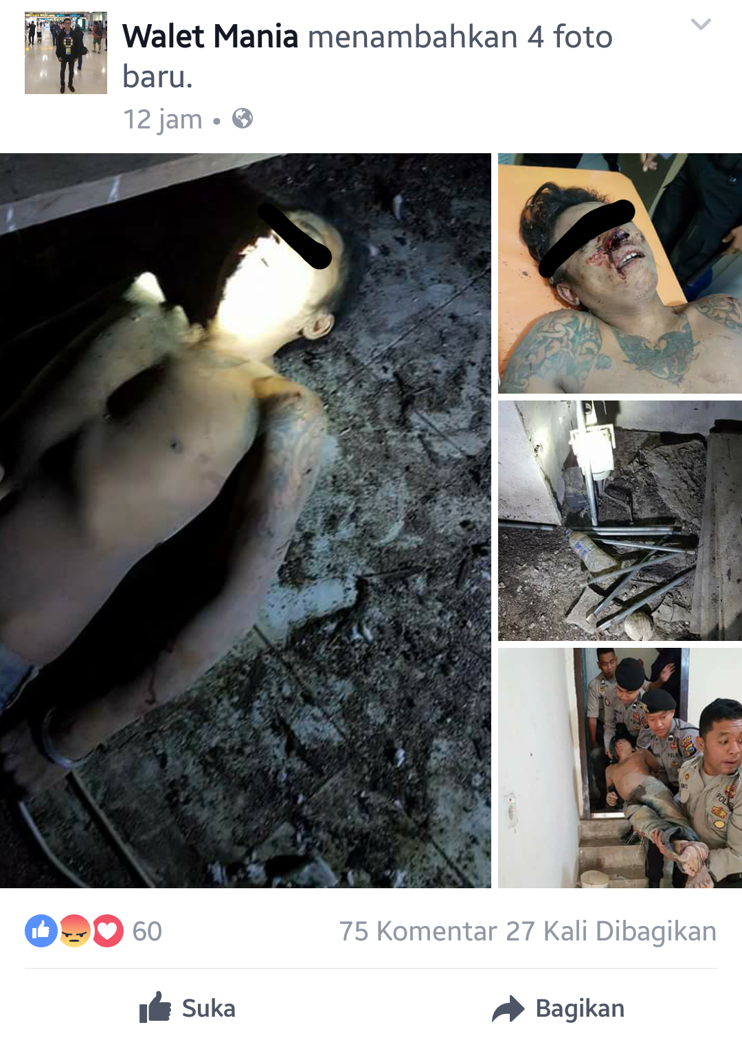 Beredar Video Pencuri Walet di Tembilahan Jatuh Dari Lantai 3