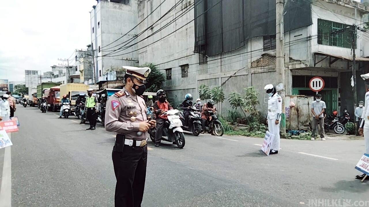 Sat Lantas Polres Sergai Giat Hening Cipta Serentak
