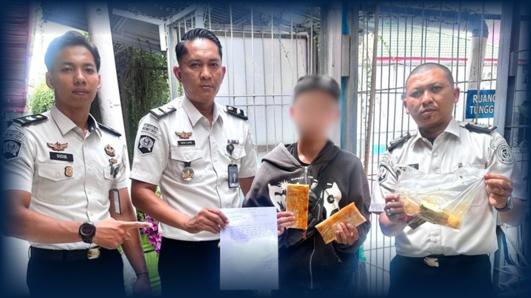 Lapas Tembilahan Gagalkan Penyelundupan 2 Unit Handphone dalam Titipan Makanan