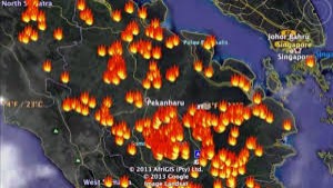 Update Hotspot di Riau Sore Ini: 105 Titik Tersebar di 10 Daerah