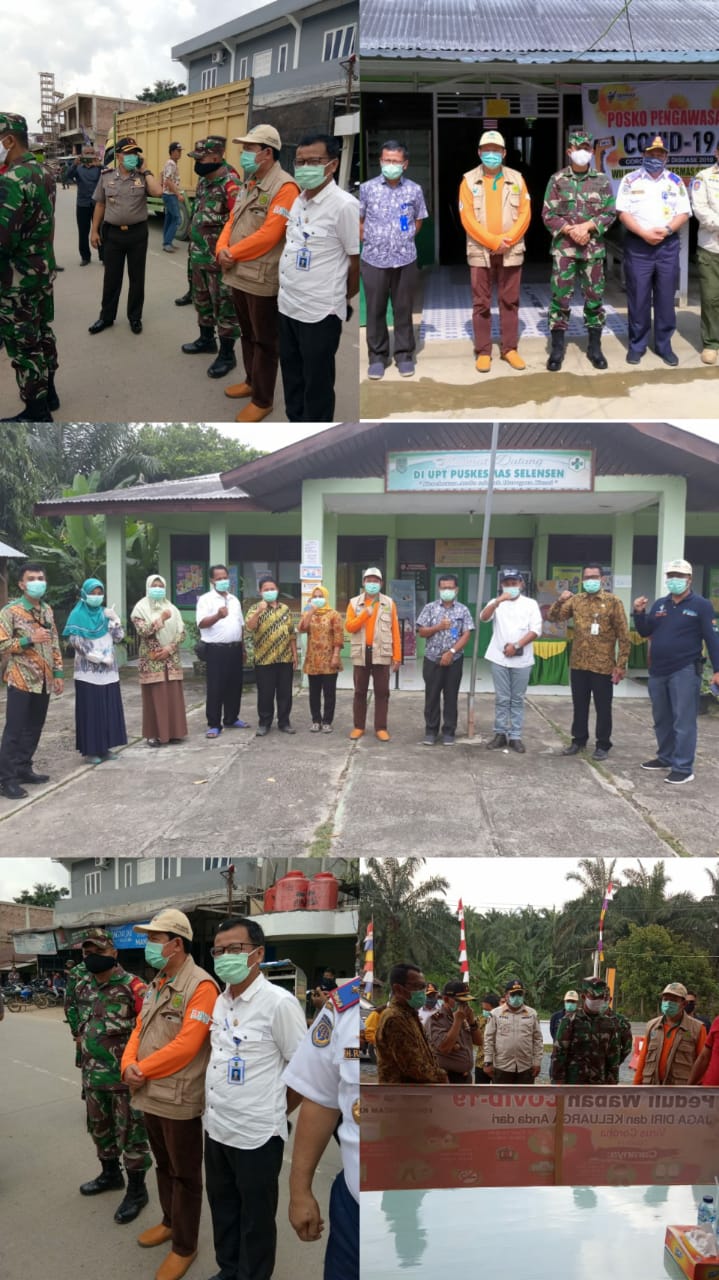Kadiskes Inhil Tinjau Persiapan Posko Perbatasan Riau-Jambi