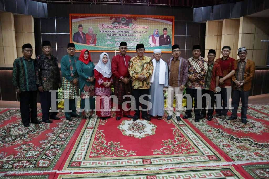 Bupati HM Wardan Hadiri Sertijab Kepala Kemenag Inhil